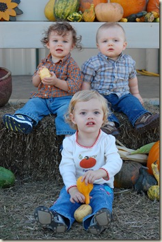 Gabby with her friends Grayson and Logan